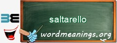 WordMeaning blackboard for saltarello